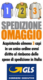 Acquistando 3 capi in un unico ordine le SPESE DI SPEDIZINE SONO GRATIS!