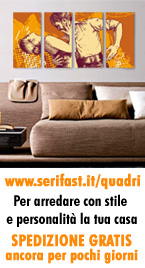 Acquistando 3 capi in un unico ordine le SPESE DI SPEDIZINE SONO GRATIS!